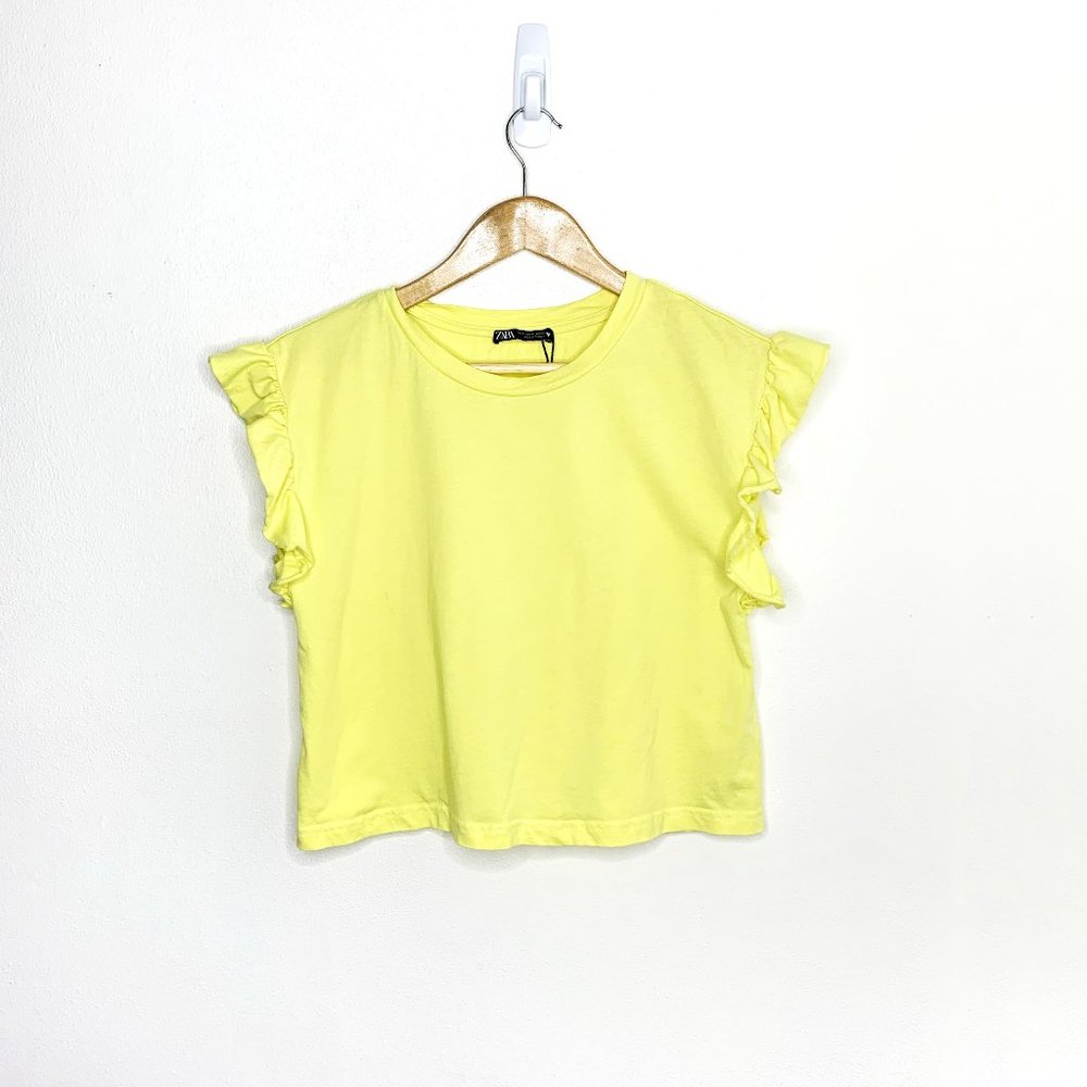 Zara - Frill Yellow Top